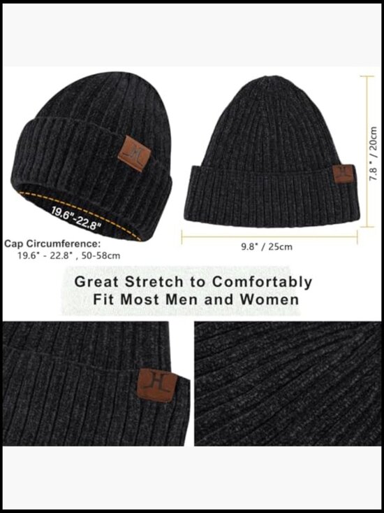 Winter Knit Hat Scarf Touch Screen Gloves Set Skull Cap Neck Scarf for Women main image 6